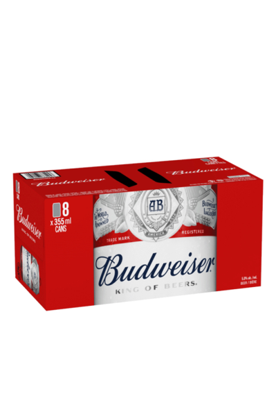 BUDWEISER 8 CANS