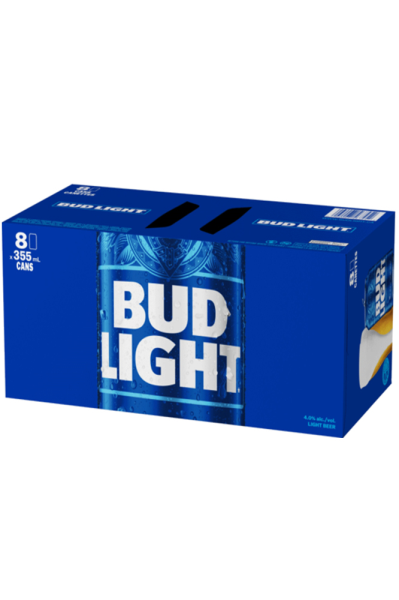 BUD LIGHT 8 CANS