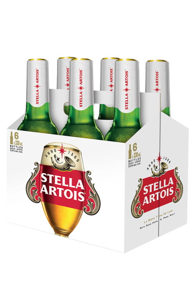 STELLA ARTOIS 6 X Bottle 330 ml